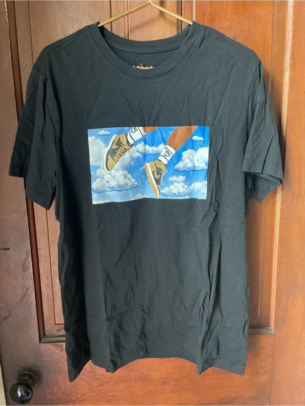 Jordan men's size extra large short sleeve black shirt